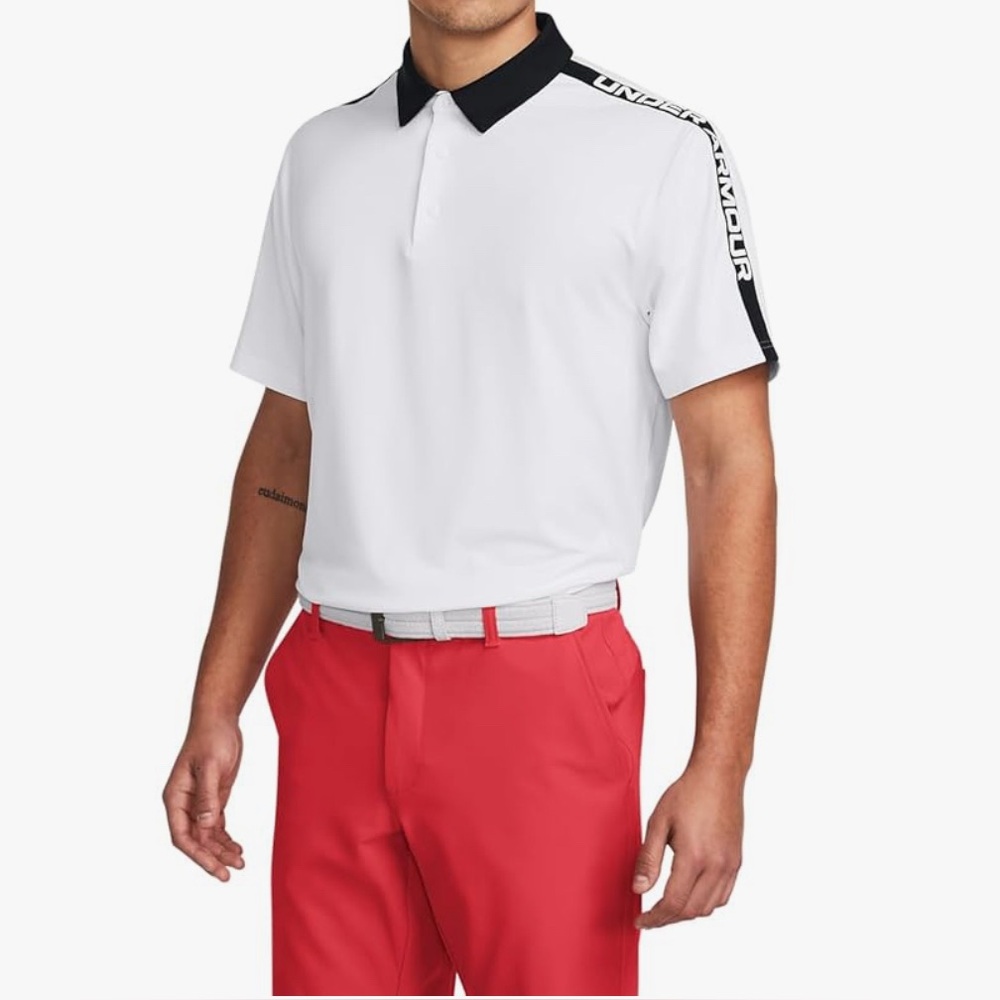 Under Armour Men Size M Polo UA Playoff 3.0 Striker Golf Tennis Short Sleeve New